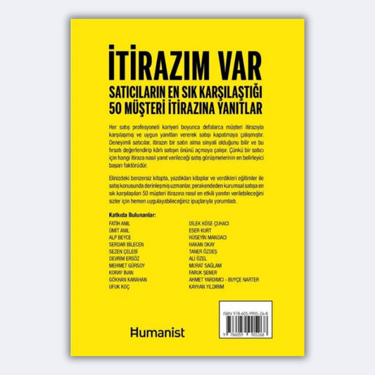 İtirazım Var: Satıcıların En Sık Karşılaştığı 50 Müşteri İtirazına Yanıtlar